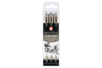 Rotuladores fineliners negros, grandes - 3 piezas - Feutres calibrés et fineliners pour le dessin de précision – 10doigts.fr