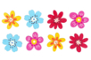 Wooden Flower Patterns - 8 Pieces - 1 - Painted Wooden Decor - 10doigts.com - Painted Wooden Decor – 10doigts.fr