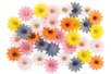 Fabric Flowers - 36 Pieces - 2 - Decorative Flowers and Leaves - 10doigts.com - Decorative Flowers and Leaves – 10doigts.fr