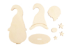 Gnomo sobre base de madera - Decoraciones de Navidad de madera – 10doigts.fr