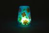 Vaso de plástico DIY luz nocturna flores - Vajilla desechable y reutilizable – 10doigts.fr