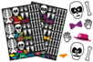 Skeleton Stickers - 1 - Halloween Stickers - 10doigts.com - Halloween Stickers – 10doigts.fr
