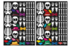 Skeleton Stickers - 4 - Halloween Stickers - 10doigts.com - Halloween Stickers – 10doigts.fr