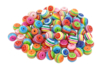 Large striped round beads - approximately 50 beads - 1 - Acrylic Beads - 10doigts.com - Acrylic Beads – 10doigts.fr