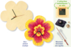 Wood Flower Clock - 5 - Craftable Clocks - 10doigts.com - Craftable Clocks – 10doigts.fr