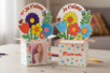 Flower Boxes Coloring Kit - 4 Pieces - 1 - Parent's Day Kits - 10doigts.com - Parent's Day Kits – 10doigts.fr