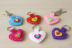 Felt Heart Keychain Kit - 6 Pieces - 1 - Sewing Kits - 10doigts.com - Sewing Kits – 10doigts.fr