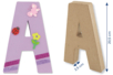 Mâché Paper Letters - 5 - Cardboard Letters - 10doigts.com - Cardboard Letters – 10doigts.fr