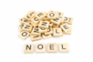 Lettres de scrabble mot "NOEL" - 24 lettres - Christmas Wooden Objects – 10doigts.fr