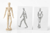 Wooden articulated mannequin, 30 cm - Fine Art Drawing Accessories – 10doigts.fr