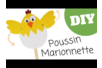  marioneta pollito - Actividades manuales DIY Pascua – 10doigts.fr