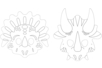 Dinosaur Coloring Masks - 4 Pieces - 3 - Coloring Masks - 10doigts.com - Coloring Masks – 10doigts.fr
