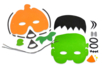 Halloween Masks Kit: Pumpkin and Monster - 3 - Halloween Craft Kits - 10doigts.com - Halloween Craft Kits – 10doigts.fr