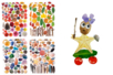 Nature Sticker Character Creation Kit - 1 - Flower, Fruit, and Vegetable Stickers - 10doigts.com - Flower, Fruit, and Vegetable Stickers – 10doigts.fr