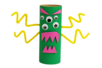 monstruos halloween rollo cartón papel higiénico - Actividades manuales Halloween – 10doigts.fr