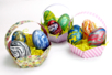 huevos marmoleados cesta de pascua decoración para niños - Actividades manuales DIY Pascua – 10doigts.fr