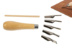 Linocut Tool with 5 Gouges - 1 - Linocut - 10doigts.com - Linocut – 10doigts.fr
