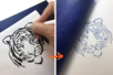 papel azul calcar - Papel efecto y materia – 10doigts.fr