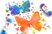 pintura mariposa limpia niño - Actividades manuales Primavera – 10doigts.fr