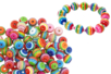 Large striped round beads - approximately 50 beads - 5 - Acrylic Beads - 10doigts.com - Acrylic Beads – 10doigts.fr