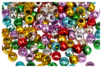 Metallic Beads with Large Hole - 160 Beads - 2 - Plastic Beads - 10doigts.com - Plastic Beads – 10doigts.fr