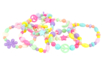 pulseras pequeñas de niños perlas pastel - Abalorios de Plástico – 10doigts.fr
