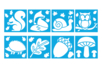 Autumn Theme Stencils - 8 Pieces - 4 - Nature Stencils - 10doigts.com - Nature Stencils – 10doigts.fr