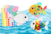 Decorate Fish + Stickers - 6 pcs - 1 - Easter Craft Kits - 10doigts.com - Easter Craft Kits – 10doigts.fr