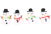 Little Snowman Pom Poms - 4 Pieces - 1 - Small Christmas Decorations - 10doigts.com - Small Christmas Decorations – 10doigts.fr