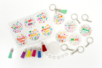 Keychain Kit “Celebrations” - 6 Pieces - 2 - Keychains - 10doigts.com - Keychains – 10doigts.fr