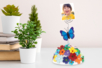 3D Plastic Butterflies - 100 pcs - 2 - Stick-on Decorations - 10doigts.com - Stick-on Decorations – 10doigts.fr