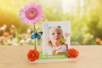 Wood Photo Holder and Bud Vase - 2 - Wooden Photo Frames - 10doigts.com - Wooden Photo Frames – 10doigts.fr