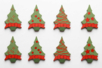 Decorated Wooden Christmas Trees - 8 Pieces - 3 - Painted Wooden Decor - 10doigts.com - Painted Wooden Decor – 10doigts.fr