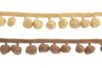 Set de 2 galones a pompones topo - 1 metro - Cintas y sesgos – 10doigts.fr