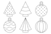 Giant Christmas Shapes to Decorate - 6 Pieces - 3 - Christmas Creative Kits for Children - 10doigts.com - Christmas Creative Kits for Children – 10doigts.fr
