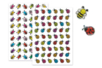 Stickers 3D brillantes "mariquitas" + "abejas" - 108 stickers - Gometas en relieve 3D para niños, manualidades y ocio creativo – 10doigts.fr