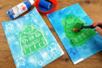 gravado en estireno fácil para niños invierno - Actividades manuales niños Invierno – 10doigts.fr