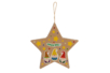 suspensión Estrella de cartón kraft grueso - Guirnaldas y colgantes de Navidad – 10doigts.fr