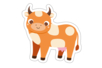 vache - Animal Stickers – 10doigts.fr