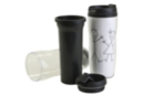 Thermal Mug with Lid - Transparent Plastic - 10doigts.fr