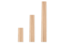 Tijas redondas de madera - 25 piezas - Accesorios en madera - 10doigts.fr