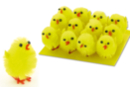 Silk Chenille Chicks - 12 pcs - Easter Decorative Accessories - 10doigts.fr