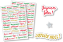 Holiday Message Stickers - 134 pcs - Christmas Stickers and Labels - 10doigts.fr