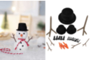 Accesorios para pinchar muñeco de nieve - Herramientas de Modelado - 10doigts.fr