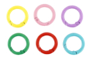 Anillos de metal coloridos - 6 piezas - Anillos, clavos - 10doigts.fr