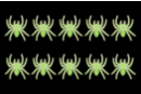 Glow-in-the-dark spiders - 10 pieces - Halloween Creative Accessories - 10doigts.fr