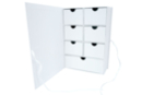 White Cardboard Box with Drawers - Cardboard Boxes and Baskets - 10doigts.fr