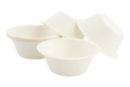 White Bowls in Plant Fiber - 8 Pieces - Disposable and Reusable Tableware - 10doigts.fr