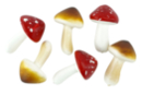 Realistic Styrofoam Mushrooms - 6 Pieces - Natural Decorations - 10doigts.fr