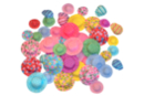 Mini patterned hats - 50 pieces - Stick-on Decorations - 10doigts.fr